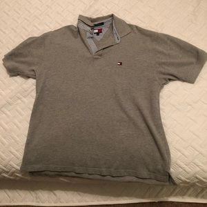 Men’s gray Tommy Hilfiger polo